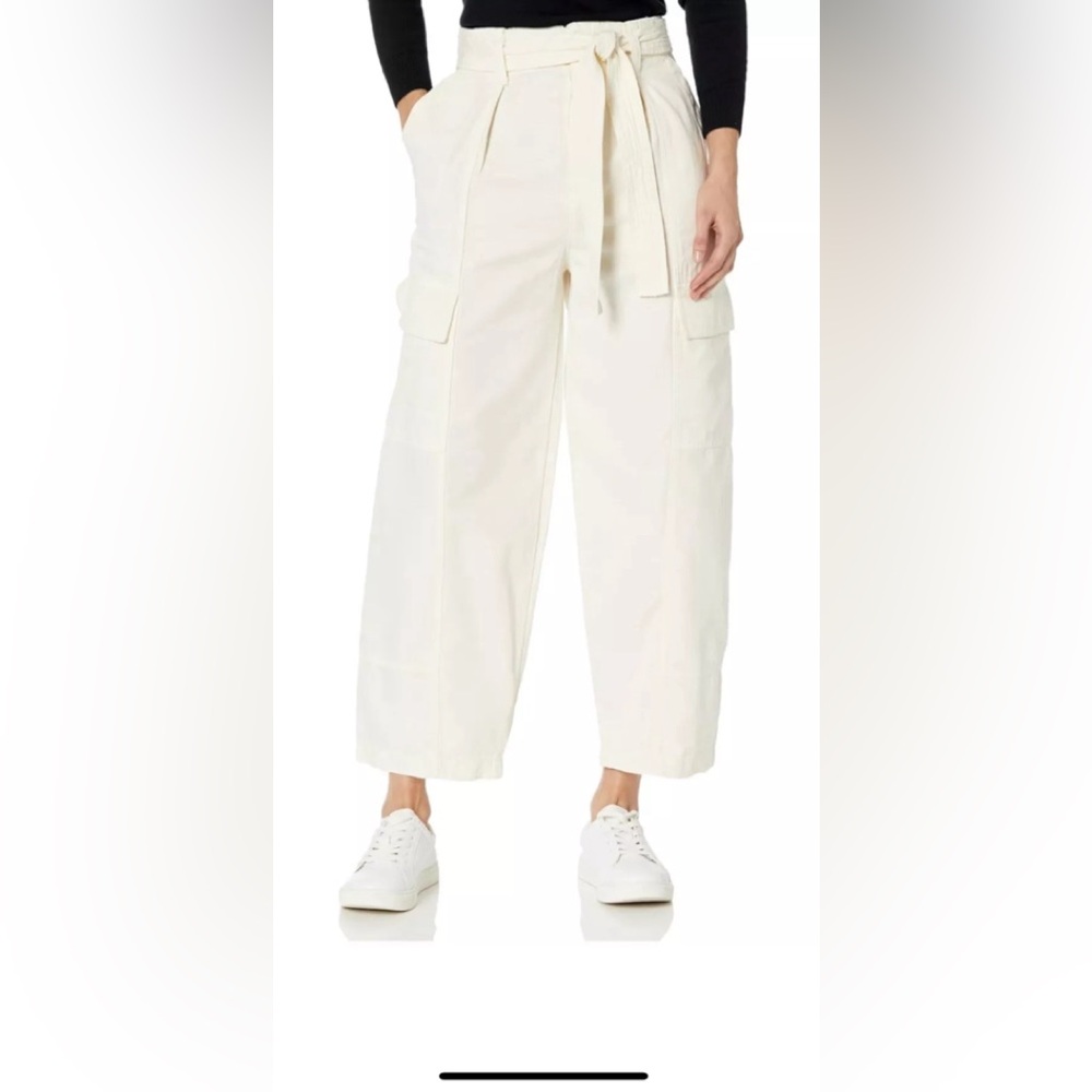 Joie Women’s Emerald Cargo Pants Belt New Size 00 White